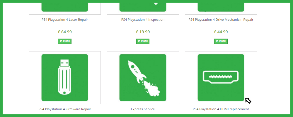 PS4 HDMI Repair Option