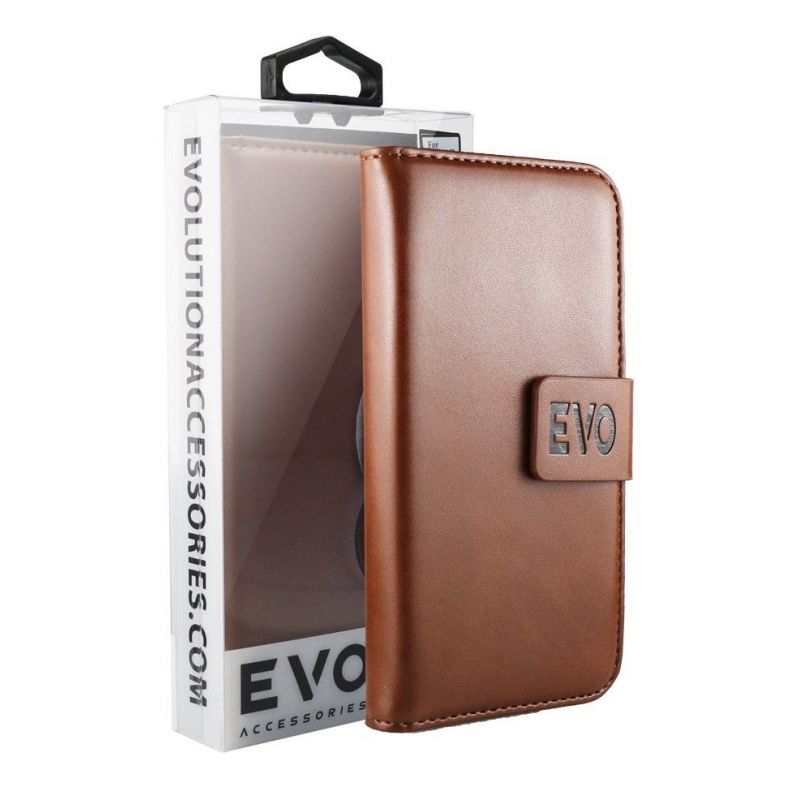 EVOLUTION Brown Book Case For iPhone 6 Plus and 6S Plus EVOLUTION Brown Book Case For iPhone 6 Plus and 6S Plus